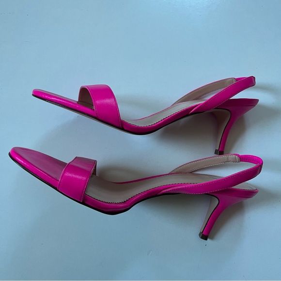 J.Crew Slingback sandals in leather neon pink - Picture 6 of 12